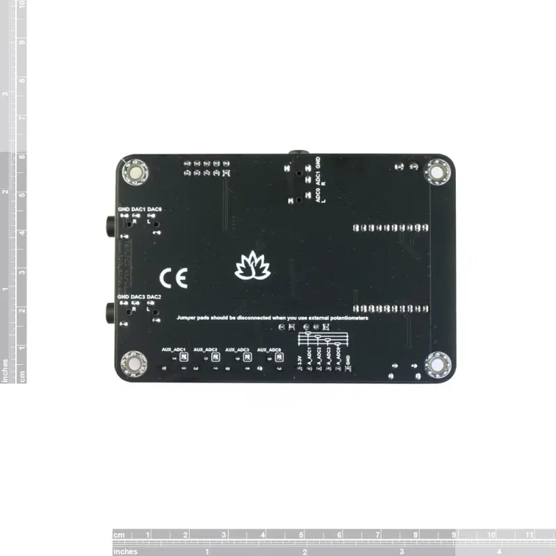 Another View of TSA1702D SPDIF TOSLINK + DSP Audio Receiver Board - Dimensions