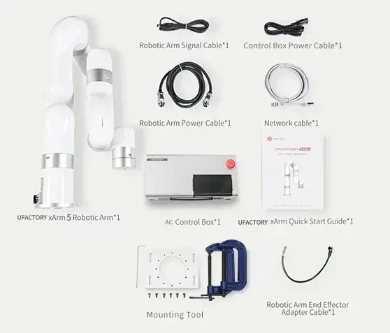 xArm 5 Lite Robotic Arm- Click to Enlarge