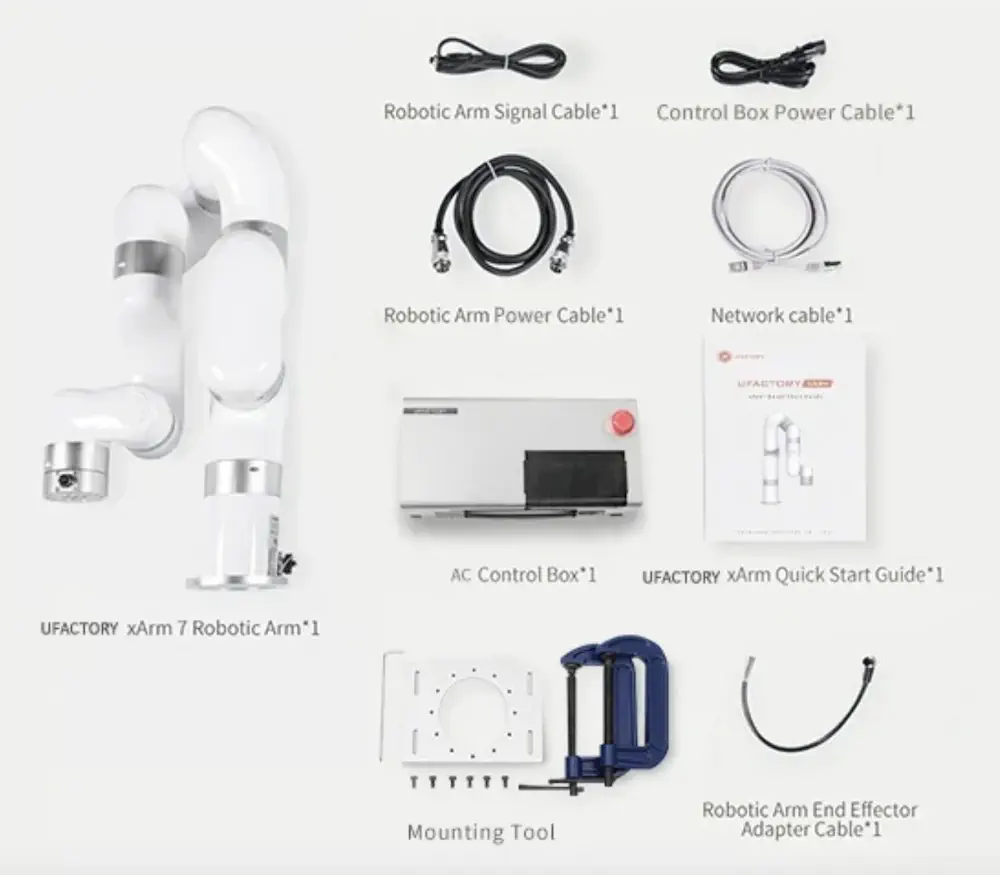 xArm 7 DoF Robotic Arm - Click to Enlarge