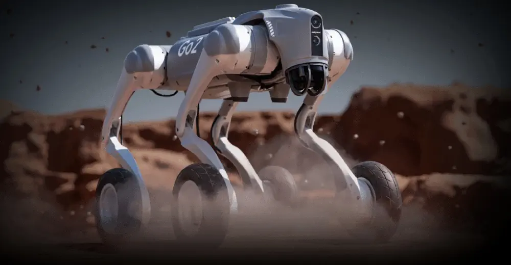 Unitree Go2-W Ent-U5 Inspectie Robothond op Wielen (EU)