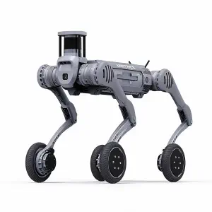 Unitree Robot Chien Quadrupède Industriel B2-W à Roues avec Kit de Navigation