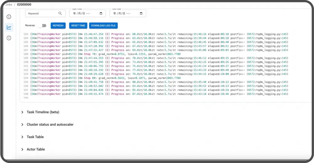 Step 3 - Live Training Monitoring
