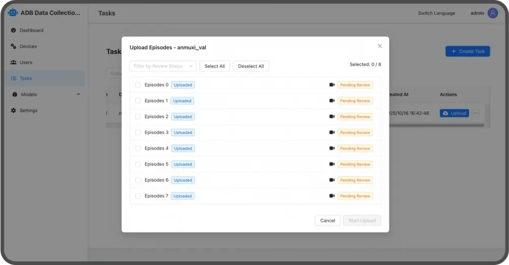 Step 4 - Data Upload and Review
