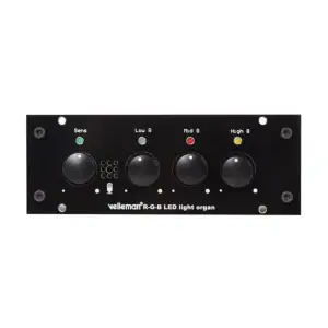 Kit de soudure d'orgue à lumière LED RVB à 3 canaux par Velleman