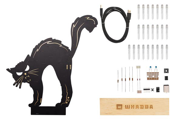 Whadda Creepy Cat XL Soldering Kit (WSXL109) - Click to Enlarge
