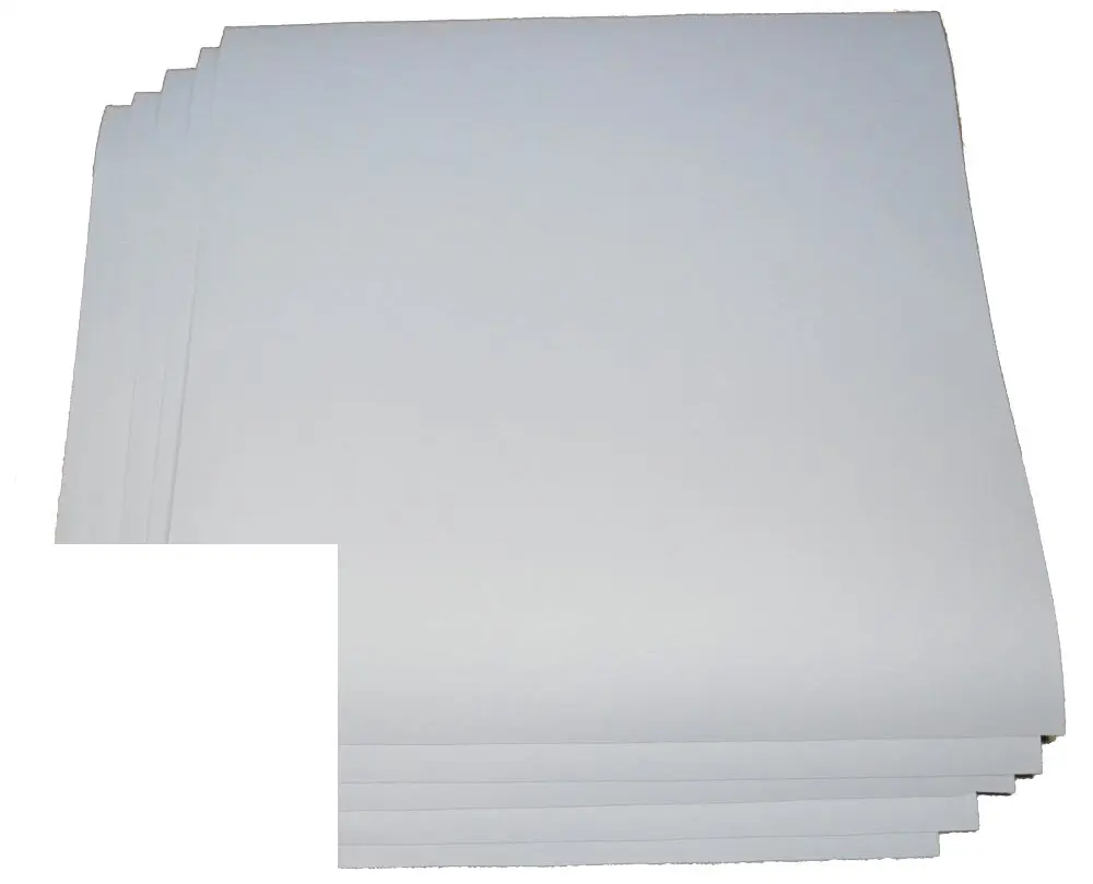 Feuille de Vinyle Adhésive Permanent Blanche12" x 24" (5pk)