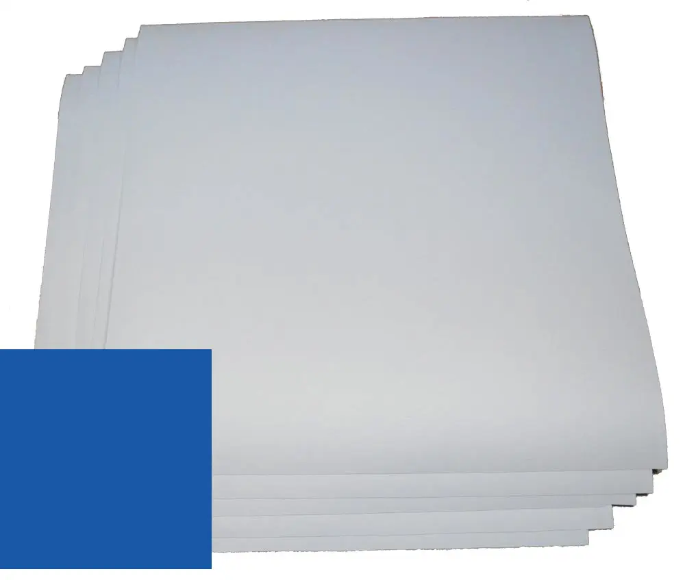 Feuille de Vinyle Adhésive Permanent Bleu 12" x 24" (5pk)