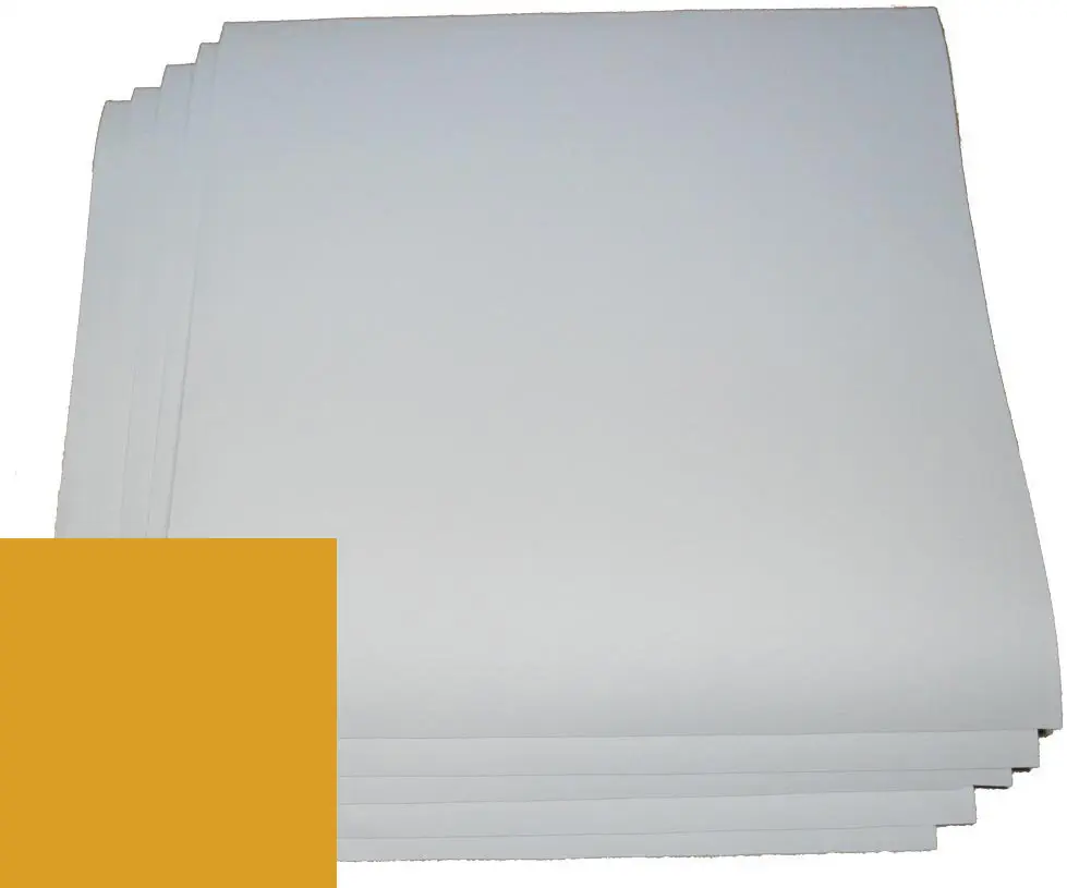 Feuille de Vinyle Adhésive Permanent Jaune 12" x 24" (5pk)