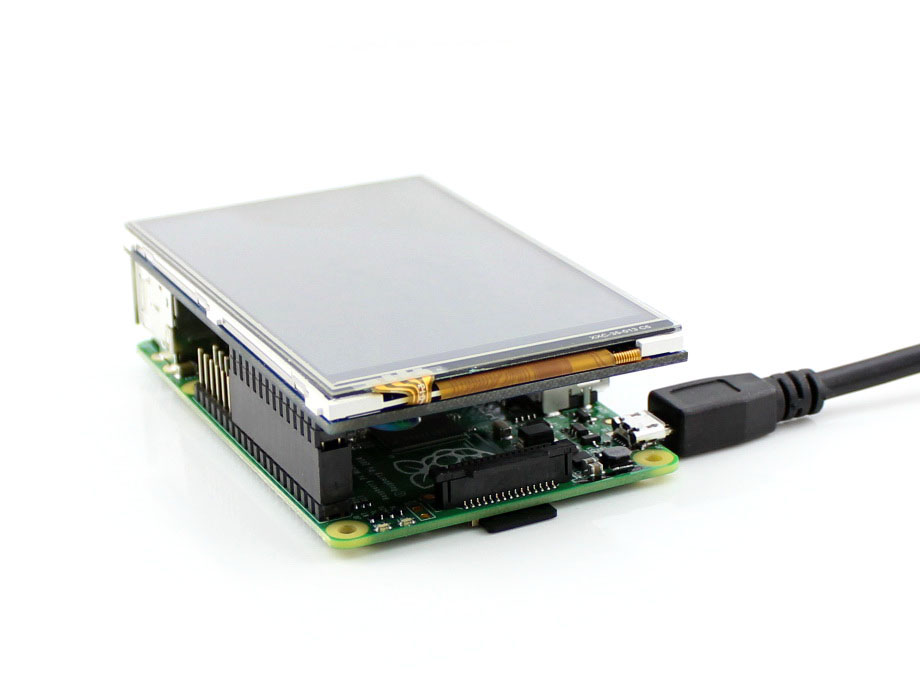 Raspberry Pi 用 3.5" TFT LCD 320x480 タッチディスプレイ