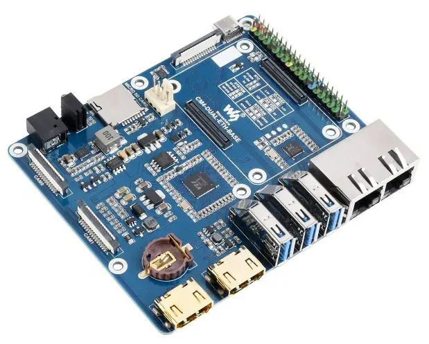 Dual Gigabit Ethernet Base Board for Raspberry Pi CM4 - Dimensions