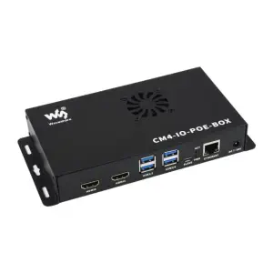 Waveshare Mini-ordinateur PoE basé sur Raspberry Pi Compute Module 4 (non inclus)