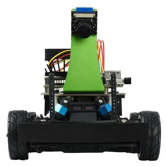 Pneus avant et châssis du JetRacer Pro 2GB Kit AI - Dimensions
