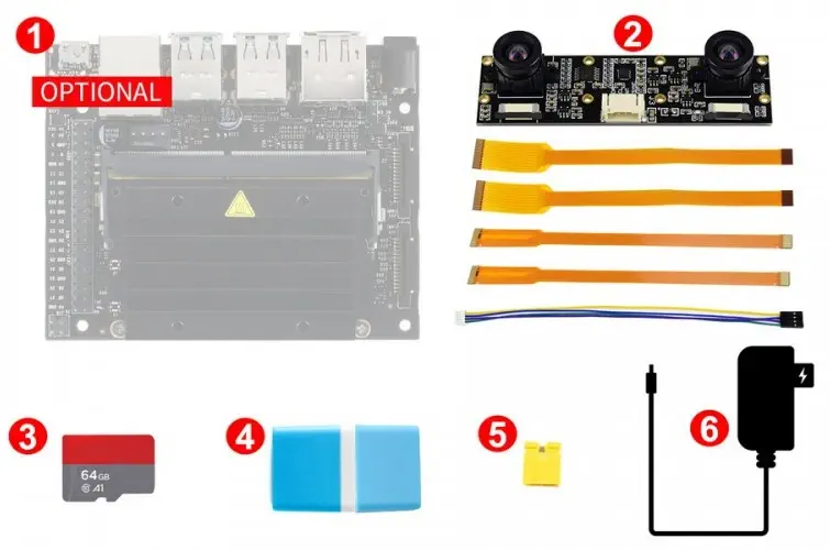 Jetson Nano Development Pack Type D Components - Dimensions