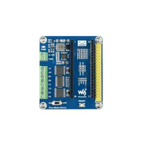 Waveshare Module de commande de moteur DC pour Raspberry Pi Pico, pilotant jusqu'à 4 moteurs DC