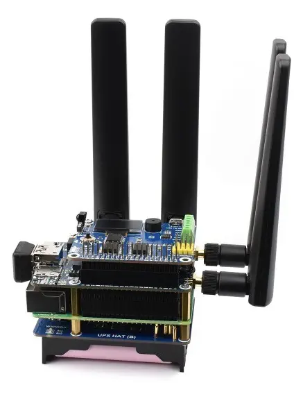 Detailed Connectors on RM500Q-AE 5G HAT for Raspberry Pi - Dimensions