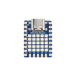 Waveshare RP2040-Matrix Planche de développement, 5 Matrice LED RGB intégré, Basé sur RP2040