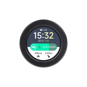 Waveshare RP2040 Microcontrôleur Planche de développement avec écran tactile rond 1.28", capteur accéléromètre et gyroscope, boîtier