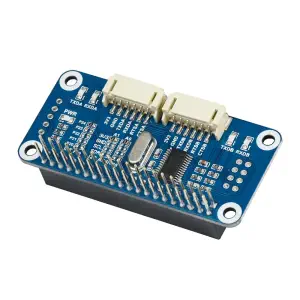Waveshare Expansion HAT Série pour Raspberry Pi, Interface I2C, 2-Ch UART, 8 GPIOs