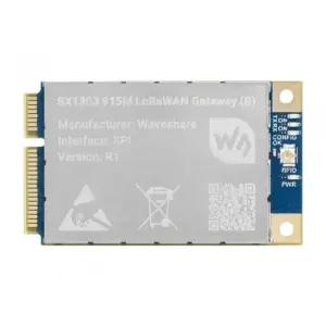 Waveshare SX1303 915m Module de passerelle LoRaWAN pour Raspberry Pi, Socket Mini-PCIe Standard