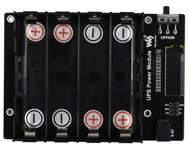 UPS Module For Jetson Nano Top View - Dimensions