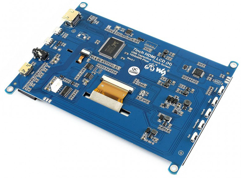 Pantalla Táctil Capacitiva LCD HDMI IPS de 7 pulgadas 1024 x 600 - Haga Clic para Ampliar