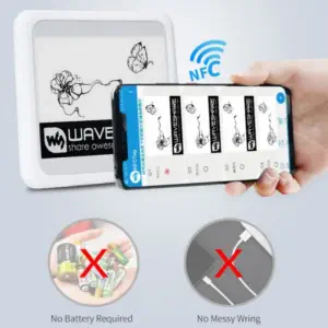 Papier électronique passif Waveshare 4,2 pouces alimenté par NFC sans batterie
