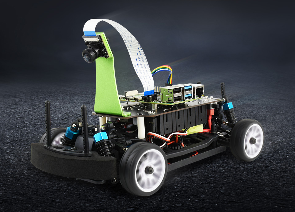 PiRacer Pro High Speed AI Racing Robot (w/o Raspberry Pi) - Click to Enlarge