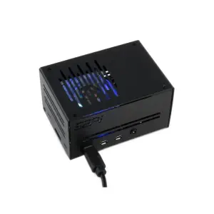Boîtier en Métal pour Raspberry Pi 4 avec Ventilateur de Refroidissement ICE