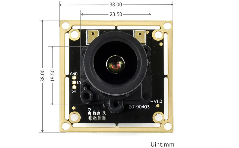 Waveshare IMX335 5MP USB Plug-and-Play Camera - Click to Enlarge