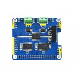 HAT d'extension CAN isolé à 2 canaux Waveshare pour Raspberry Pi, solution à deux puces