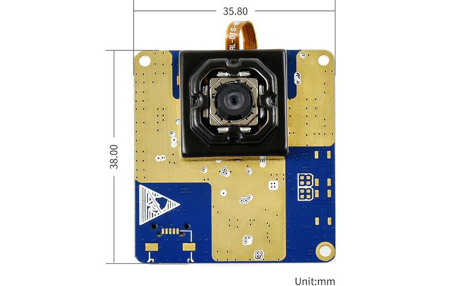 Caméra OIS USB Waveshare IMX258 13MP avec stabilisation optique de l'image - Cliquez pour agrandir