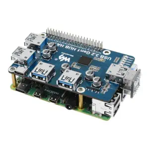 HAT HUB Waveshare USB 3.2 Gen1 pour Raspberry Pi avec 4x ports USB 3.2 Gen1 