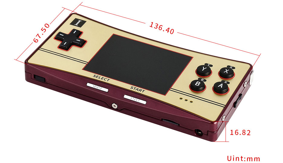 Waveshare GPM280 Portable Game Console Based on Raspberry Pi CM3+ Lite - Click to Enlarge