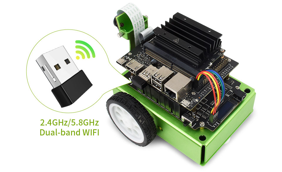 Waveshare JetBot 2GB AI Robot Kit Based on Jetson Nano 2GB Developer Kit - Click to Enlarge