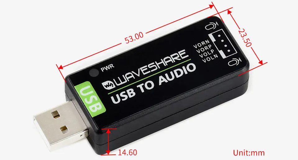 Carte son USB, sans pilote, pour Raspberry Pi / Jetson Nano - Cliquez pour agrandir