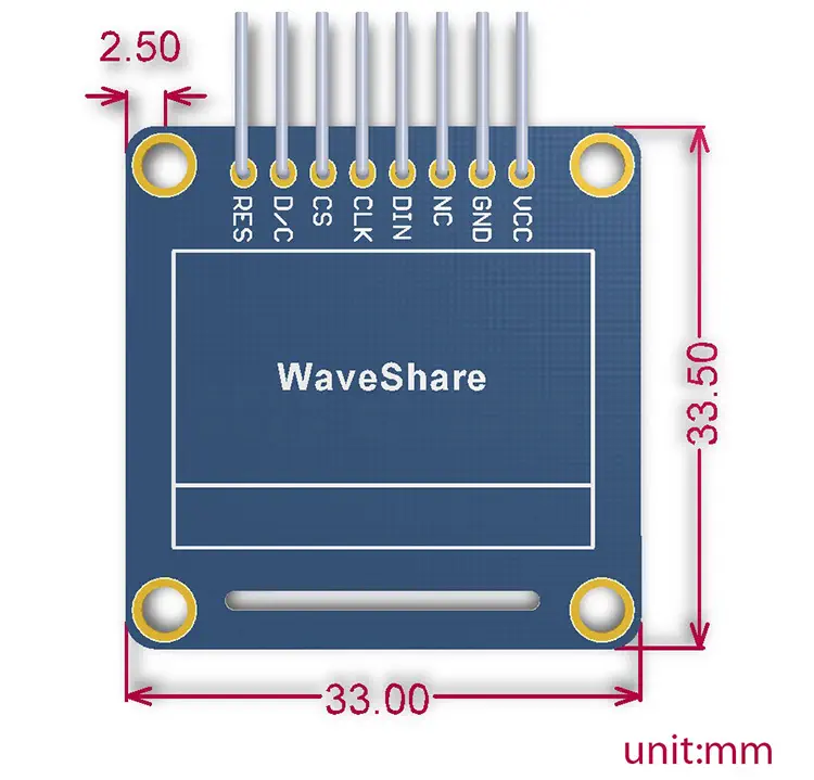 0.96" OLED Display - Zum Vergrößern klicken