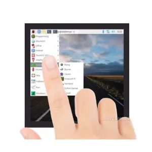 Écran Tactile Capacitif Carré 4 pouces LCD (C) pour Raspberry Pi, 720x720, DPI, IPS