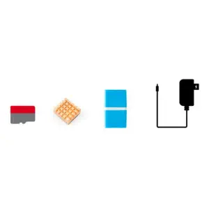Kit de démarrage Raspberry Pi 4 modèle B avec pièces essentielles et prise UE sans Raspberry Pi