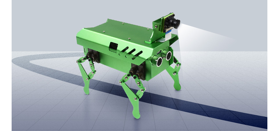 Open Source Bionic Dog-Like Robot PIPPY Powered by Raspberry Pi (Not Included) - Click to Enlarge
