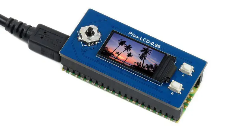 Waveshare 0.96in LCD Display Module for RPi Pico, 65K Colors, 160x80, SPI - Click to Enlarge