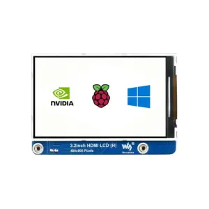 Écran LCD IPS HDMI 3,2 pouces (H), 480x800, luminosité réglable, sans contact