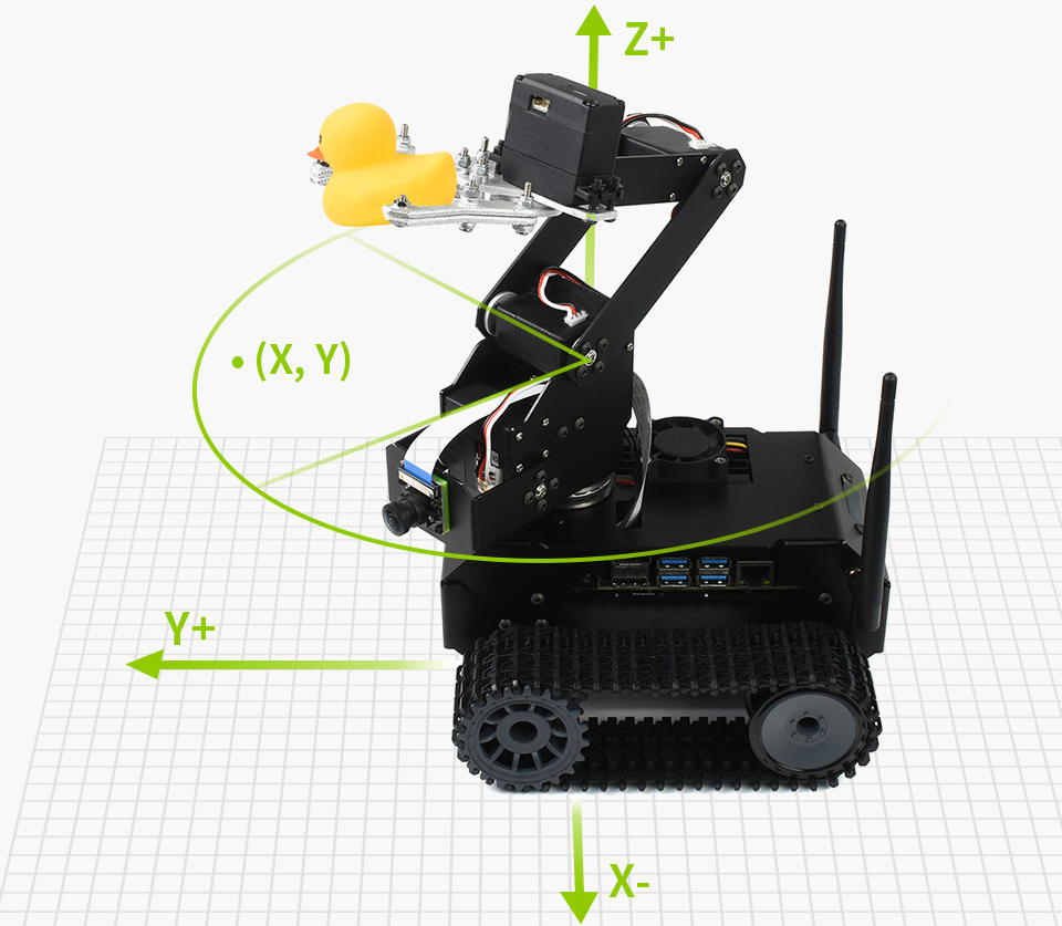 JETANK AI Tracked Mobile Robot Based on Jetson Nano (w/ Jetson Nano & TF Card) - Click to Enlarge