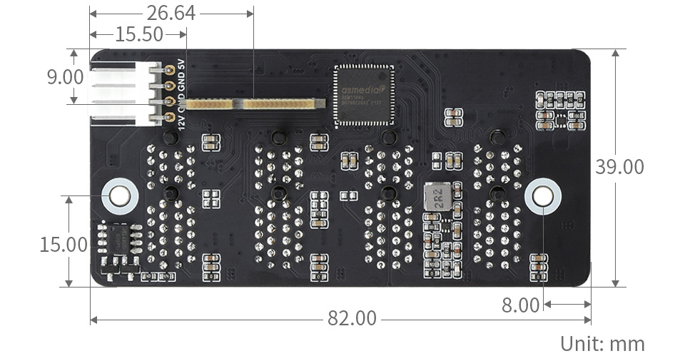 Extenseur étendu 4 canaux PCIe Gen 2x1, performances stables, sans pilote - Cliquez pour agrandir