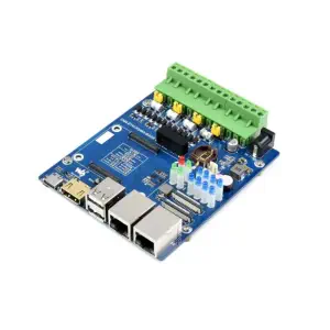 Double carte de base ETH Quad RS485 (B) pour RPi CM4, Gigabit Ethernet, 4 canaux isolés