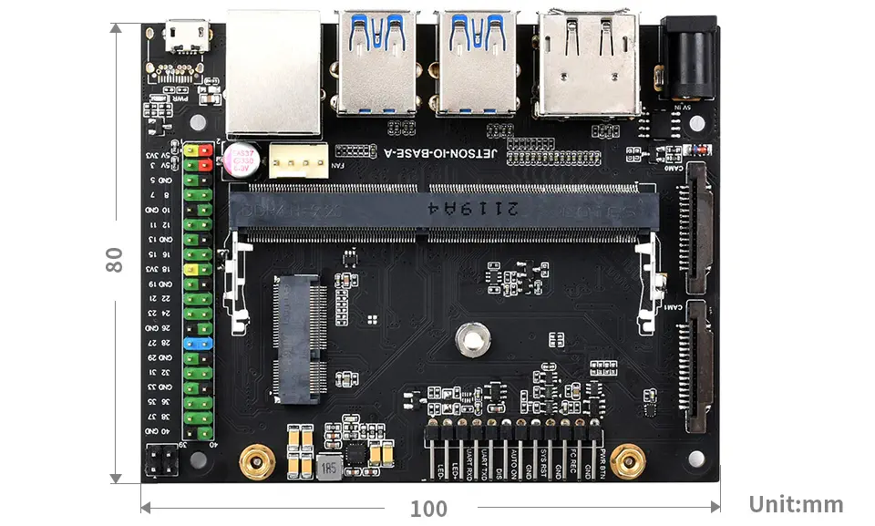 Jetson Nano Dev/Expansion Kit, Alt Solution of B01 Kit, w/ Jetson IO Base A - Click to Enlarge