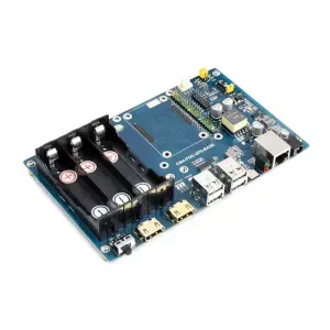 Carte de base PoE UPS pour RPi CM4, Gigabit Ethernet, Dual HDMI, Quad USB2.0