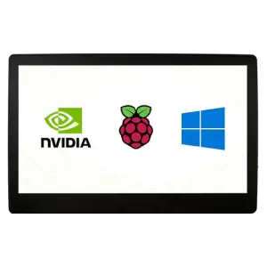 Écran LCD tactile capacitif Waveshare 11,6 pouces avec boîtier, 1920x1080, HDMI, IPS