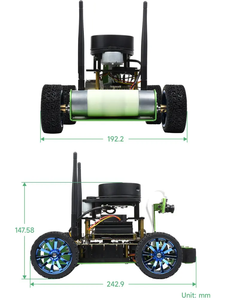 Kit de Accesorios JetRacer Pro ROS AI, Controladores Dobles s/ Controlador, Tarjeta TF & Lector