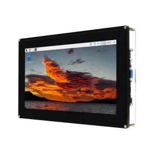 Écran LCD tactile capacitif Waveshare 10,1 pouces (F) avec boîtier 1024x600 HDMI (prise US)
