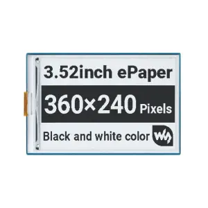HAT e-Paper Waveshare 3,52 pouces, 360x240, interface SPI